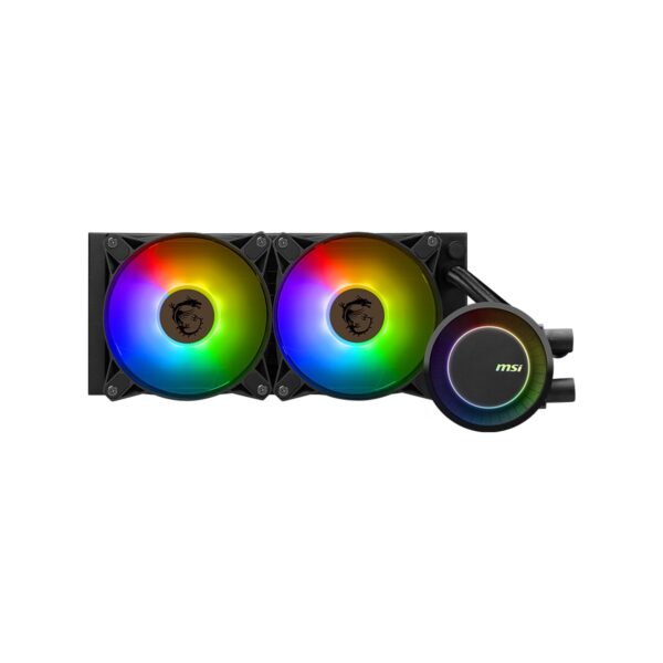 MSI MAG CORELIQUID E240 CPU Liquid Cooler - ARGB Fan Lighting With 240mm Radiator Size, Support Intel Socket / AMD Socket - Black