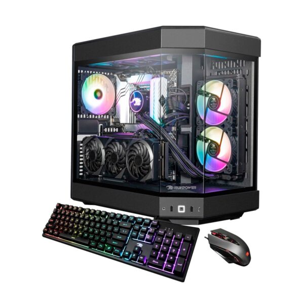 iBUYPOWER Gaming PC Ryzen 9 7900X 32GB DDR5 RGB RAM, 1TB NVMe SSD, NVIDIA GeForce RTX 4070 Ti, Windows 11 Home - Y60BA9N47T01